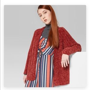 NWOT chenille cardigan
